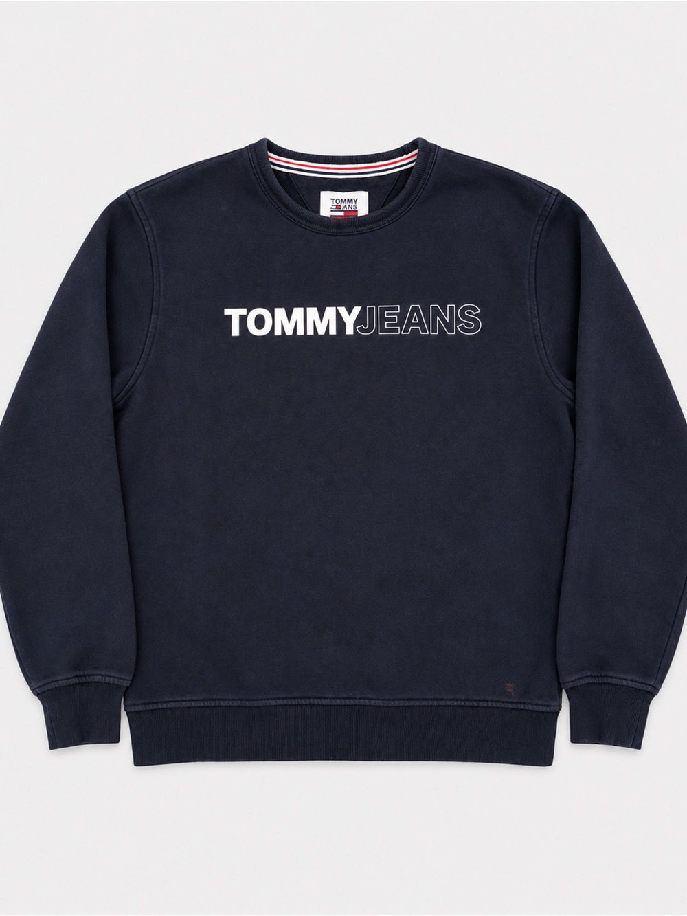 Tommy Jeans Men’s Medium Navy Logo Crewneck Sweatshirt